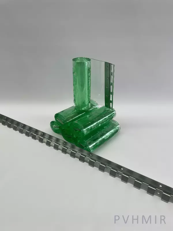 ПВХ завеса 1x2м для дверей. Готовый комплект, прозрачная
